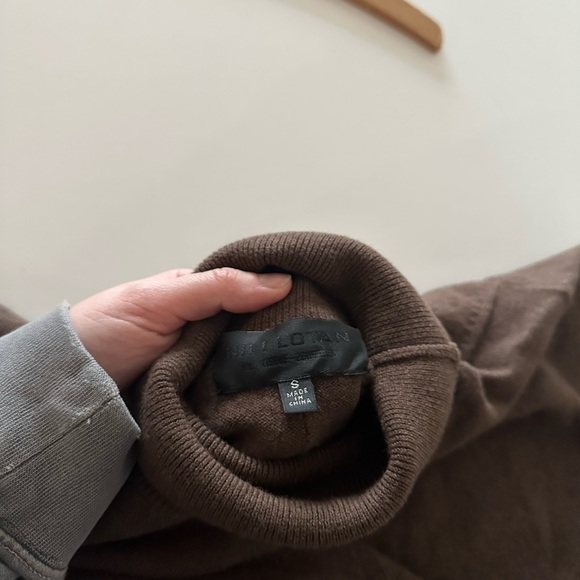 Nili Lotan Cashmere Turtleneck Sweater Chocolate Brown S Knit - Picture 7 of 7